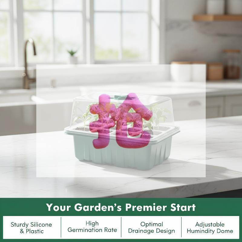 Propagation Tray Dome - 1Set Seed Starter Tray Mini Greenhouse