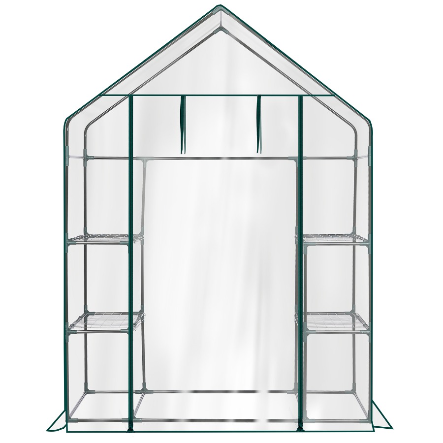 Greenhouse Mini Indoor - Mini Walk-in Greenhouse with PVC Cover,