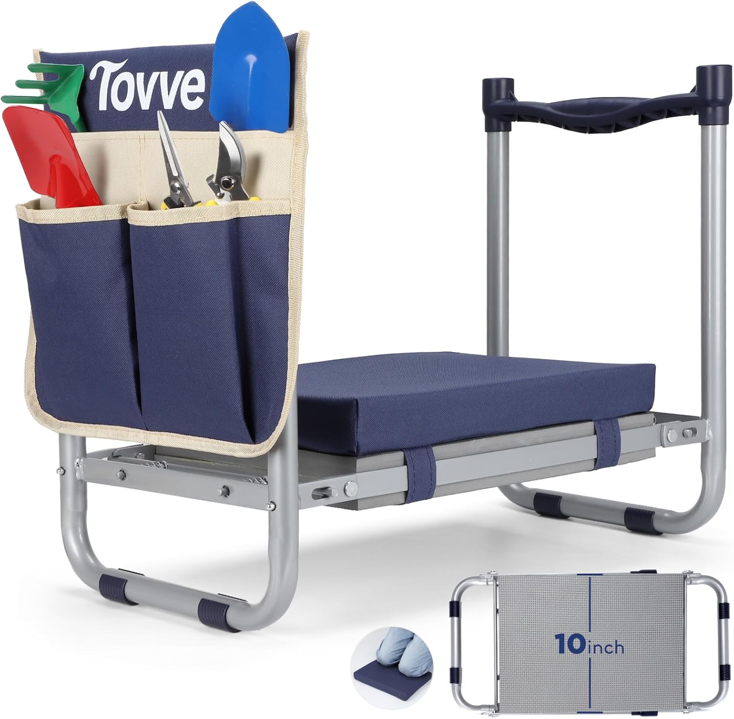 Gardening Tools For Seniors - Foldable Garden Kneeler and Seat, Heavy