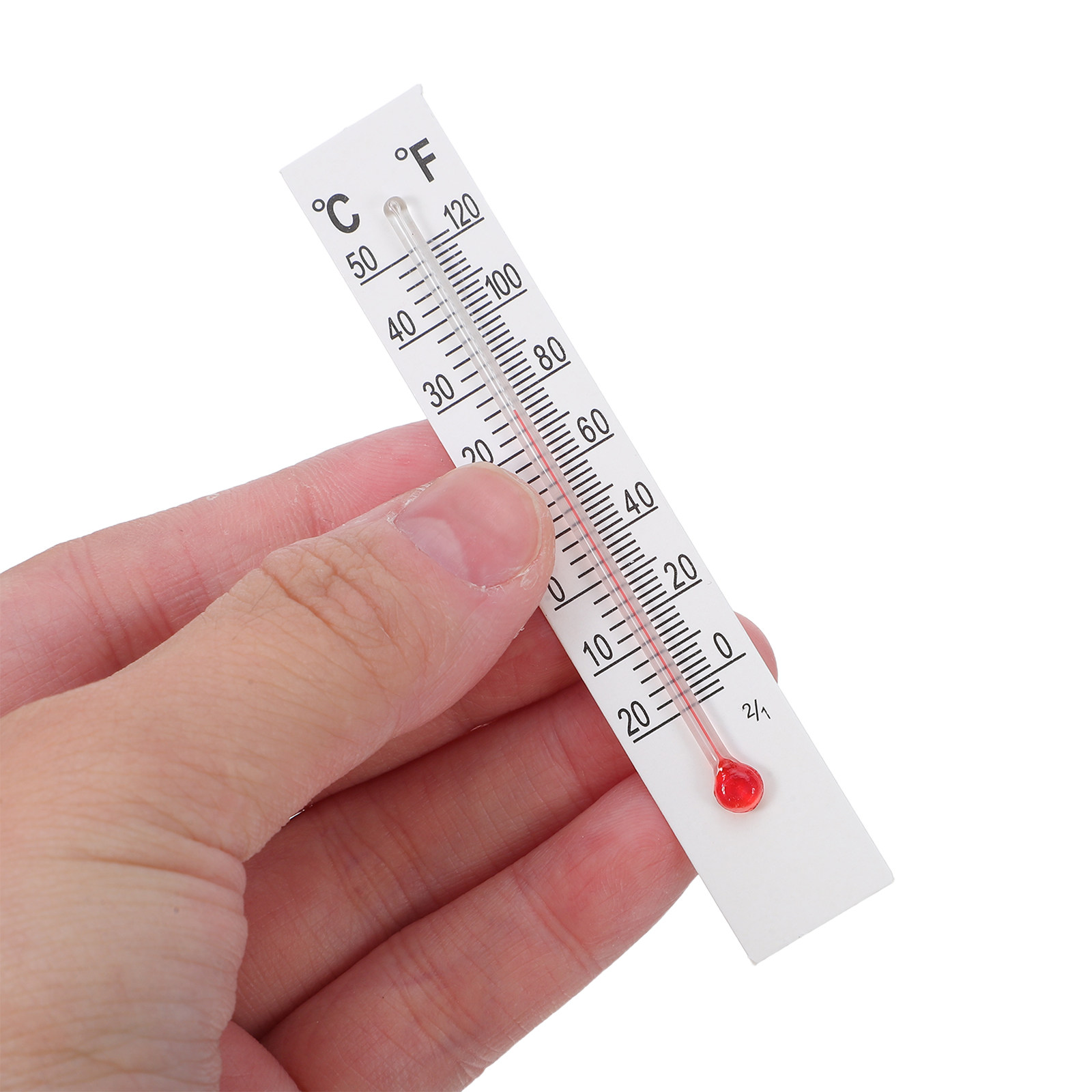 Greenhouse Mini Indoor - 30Pcs Small Glass Thermometer with Red