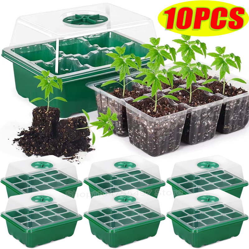 Seed Starter Kit with Adjustab - Propagation Tray Dome 评论和价格