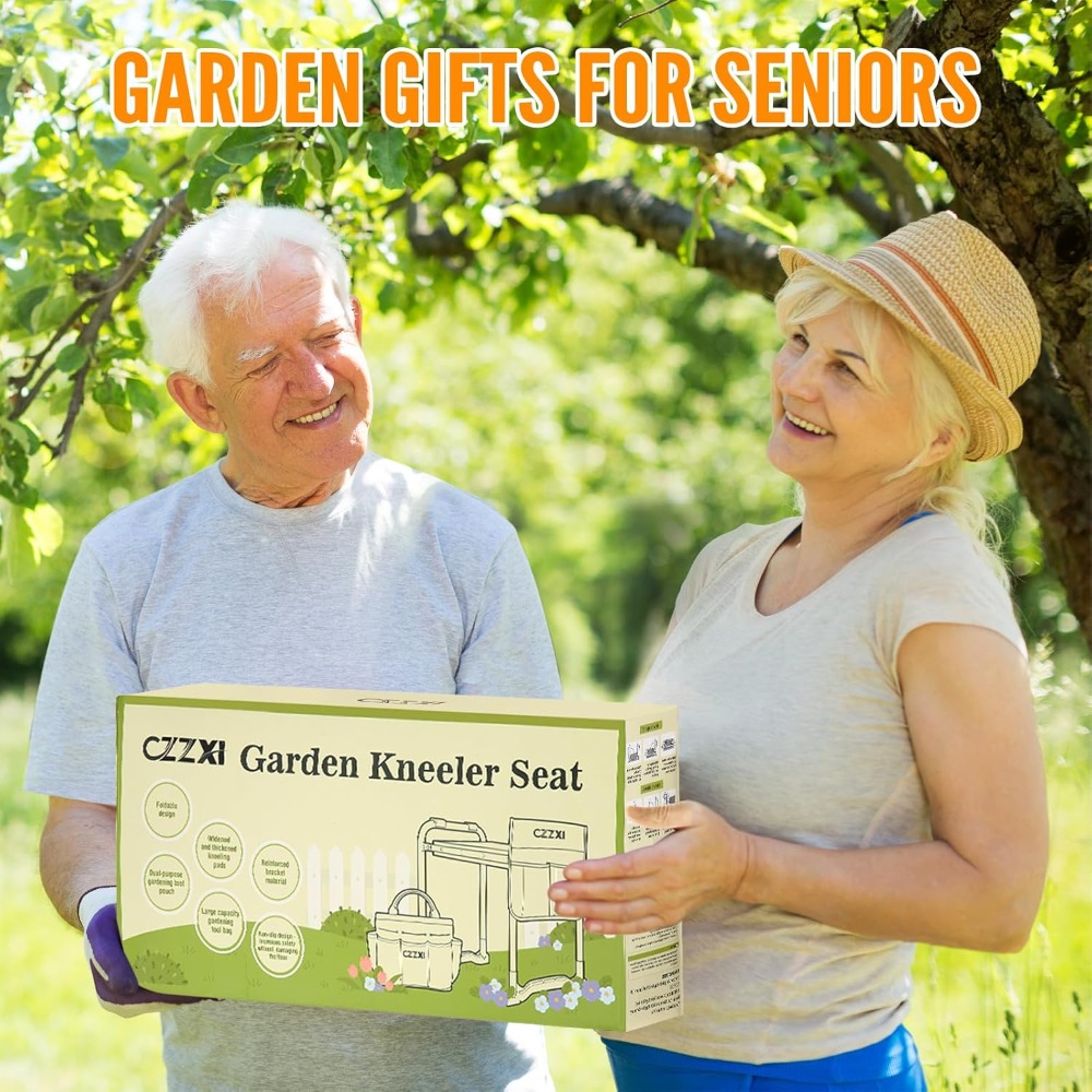 Garden Kneeler and Seat, Wider - Gardening Tools For Seniors 评论和价格