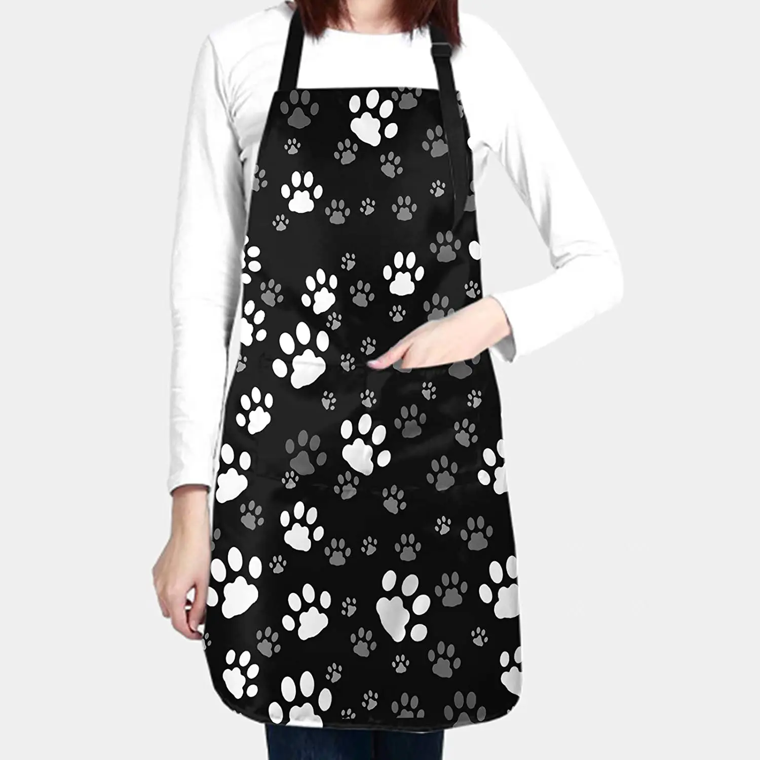 Funny Dog Paw Animal Apron wit - Gardening Tools For Women 评论和价格