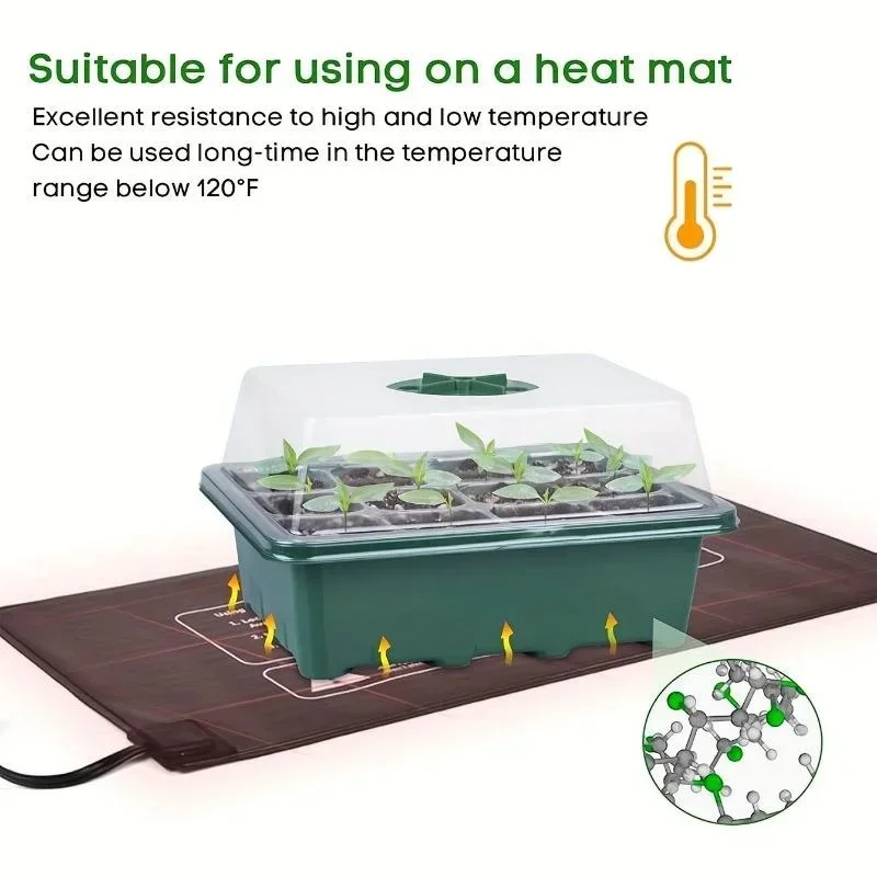 12Grids Seedling Trays Seed St - Propagation Tray Dome 评论和价格
