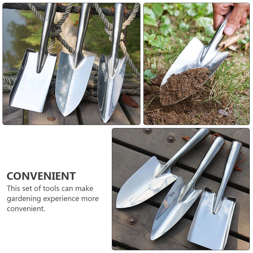 1Set Stainless Steel Hand Shov - Gardening Tools For Seniors 评论和价格