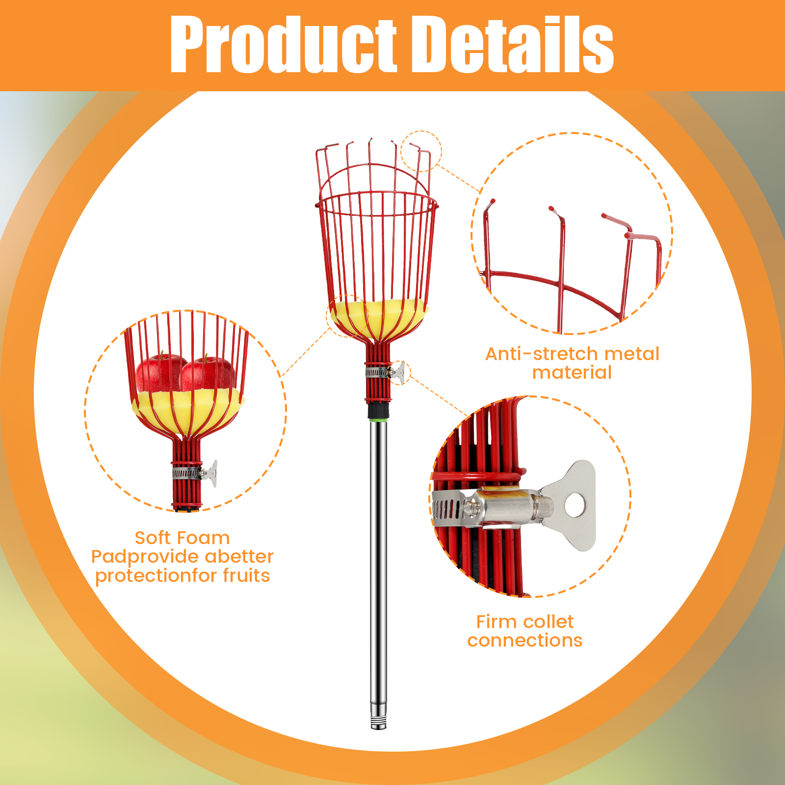 Deep Basket Fruit Picker Catch - Gardening Tools For Women 评论和价格