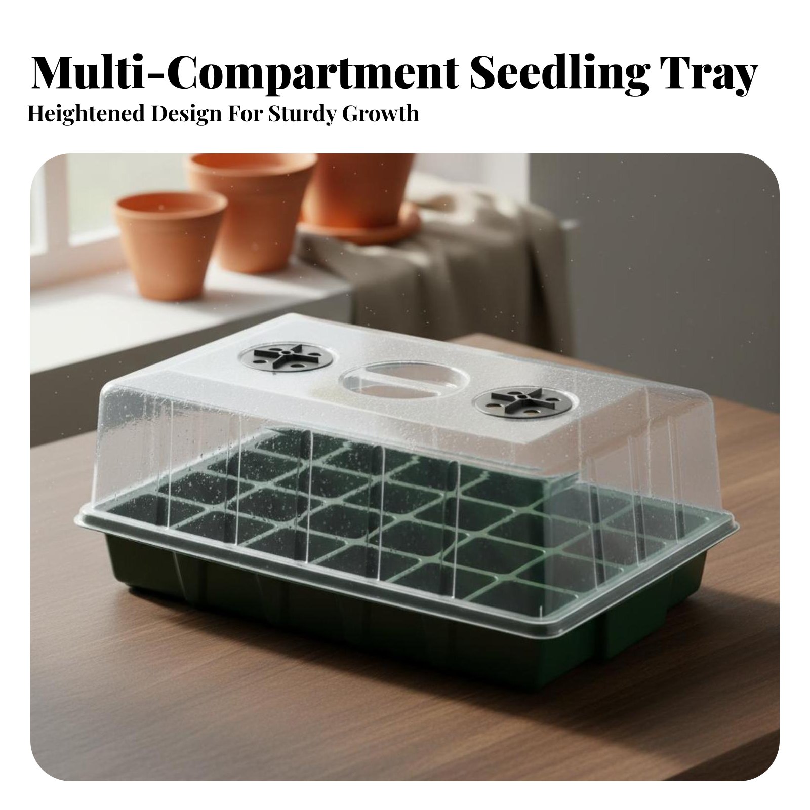 24 Compartment Nursery Tray Tr - Propagation Tray Dome 评论和价格