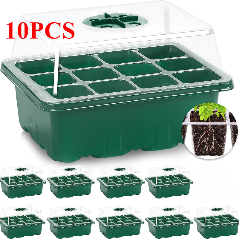 10PCS Seedling Trays Seed Star - Propagation Tray Dome 评论和价格