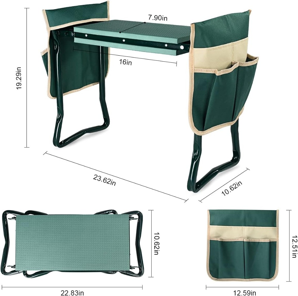 Foldable Garden Kneeler & Seat - Gardening Tools For Seniors 评论和价格