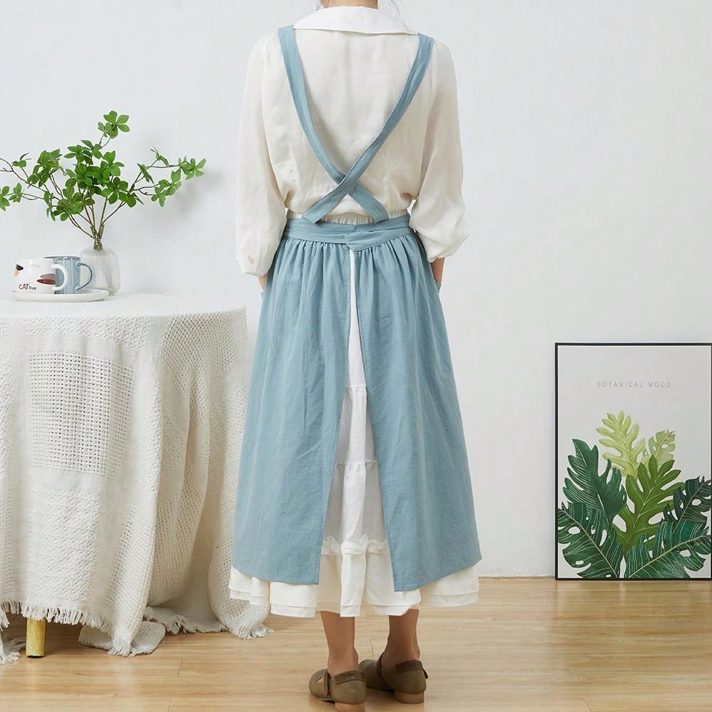 Brief Nordic Wind Pleated Skir - Gardening Tools For Women 评论和价格