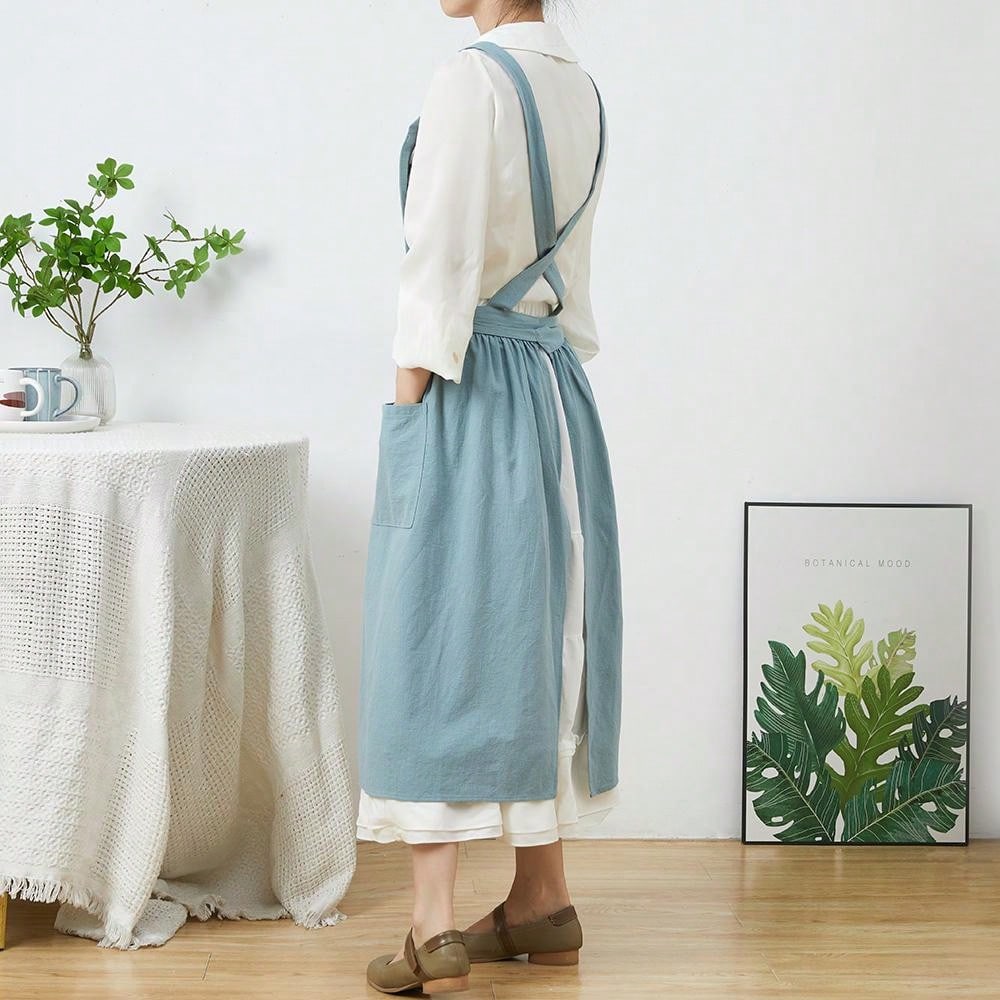 Brief Nordic Wind Pleated Skir - Gardening Tools For Women 评论和价格
