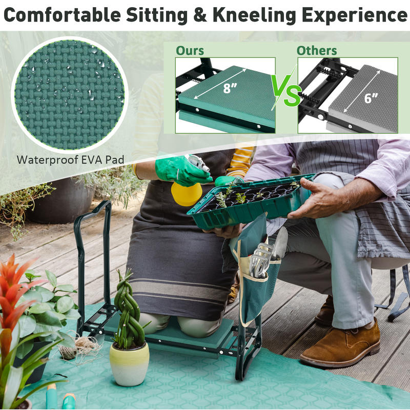 Garden Kneeler And Seat, Folda - Gardening Tools For Seniors 评论和价格