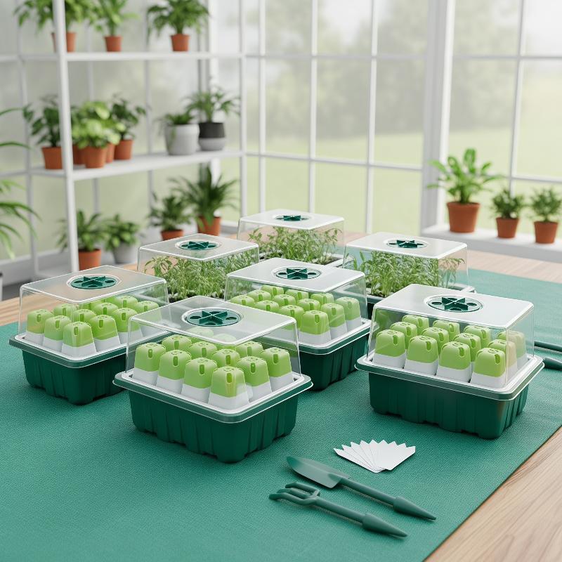 1Set Seed Starter Tray Mini Gr - Propagation Tray Dome 评论和价格