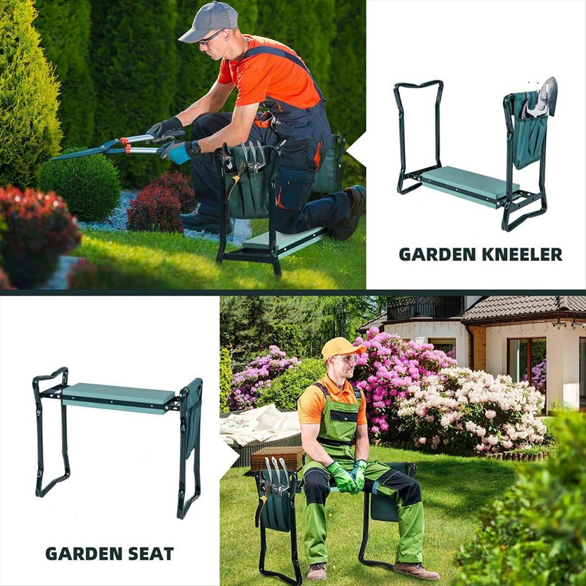 B23BBG 2 in 1 Garden Kneeler a - Gardening Tools For Seniors 评论和价格