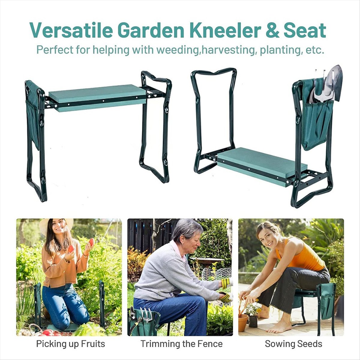 B23BBG 2 in 1 Garden Kneeler a - Gardening Tools For Seniors 评论和价格