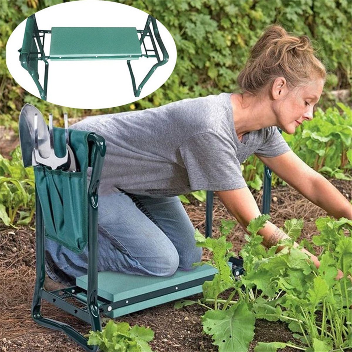 B23BBG 2 in 1 Garden Kneeler a - Gardening Tools For Seniors 评论和价格