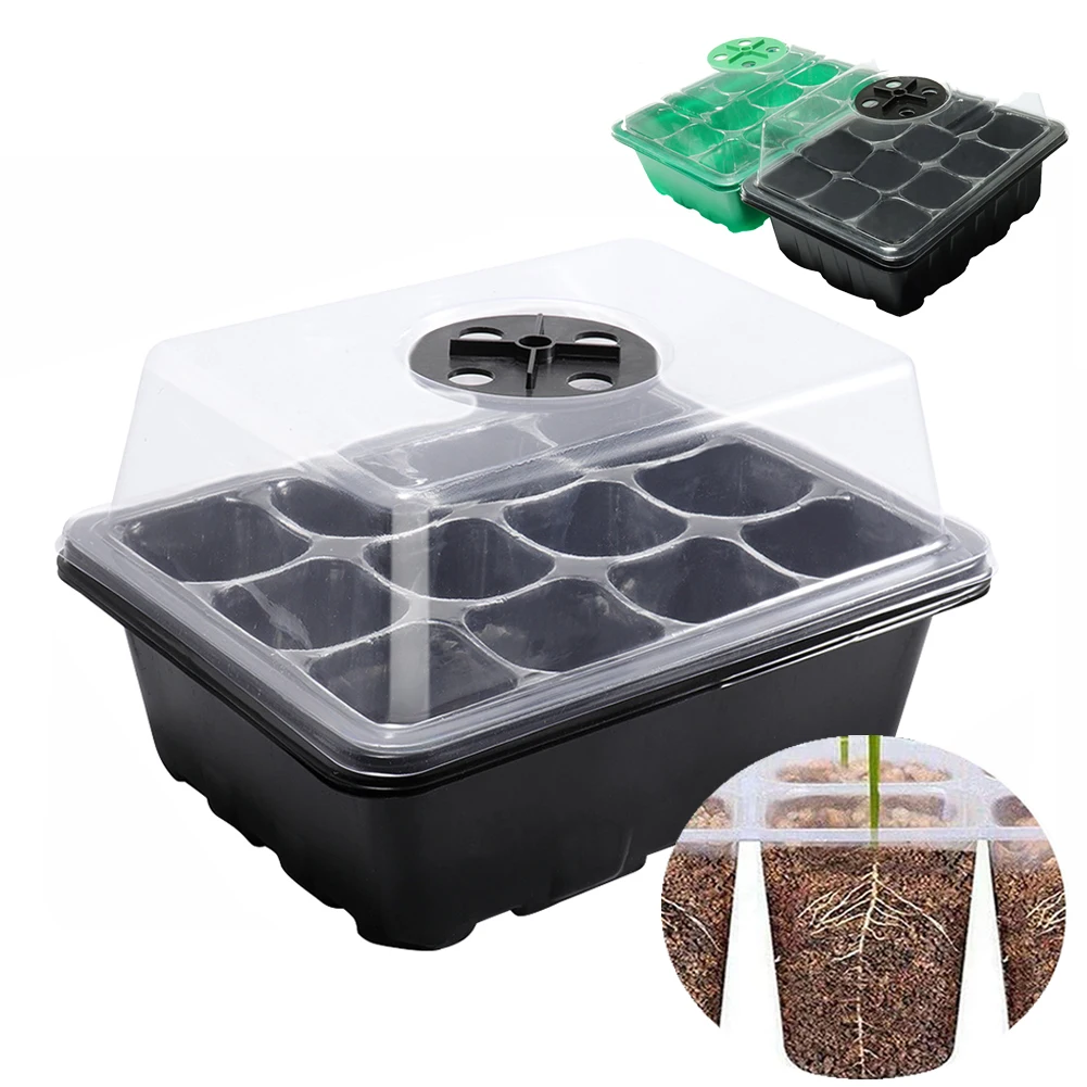 12 Holes Seed Starter Tray wit - Propagation Tray Dome 评论和价格
