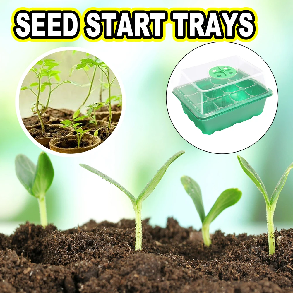 12 Holes Seed Starter Tray wit - Propagation Tray Dome 评论和价格
