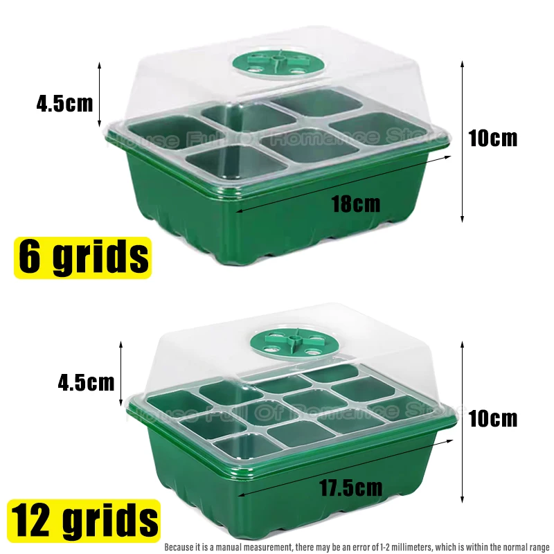 6/12 Grids Growing Starting Nu - Propagation Tray Dome 评论和价格