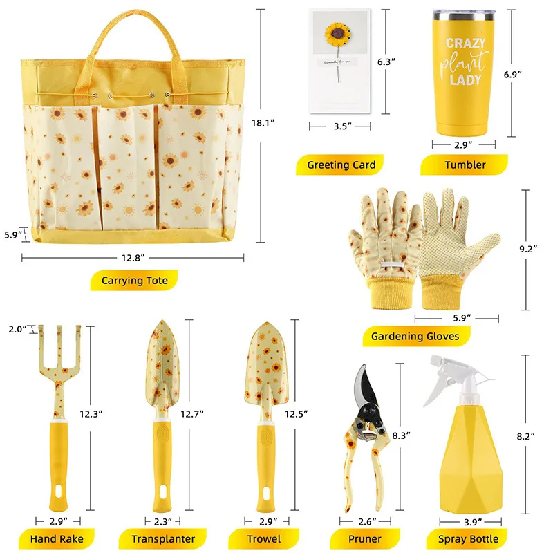 Durable Garden Tool Set Ladies - Gardening Tools For Women 评论和价格