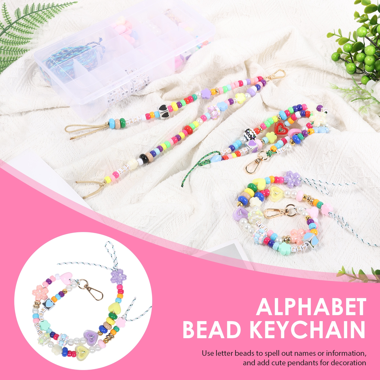 421PCS Beaded Keychain Making  - Gardening Tools Diy 评论和价格