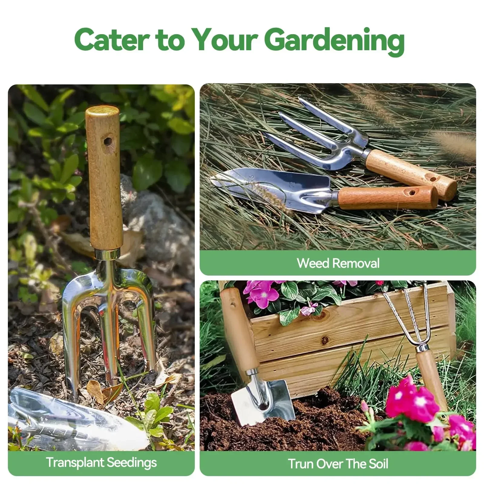 Gardening Tools 9-Piece Heavy  - Gardening Tools For Women 评论和价格