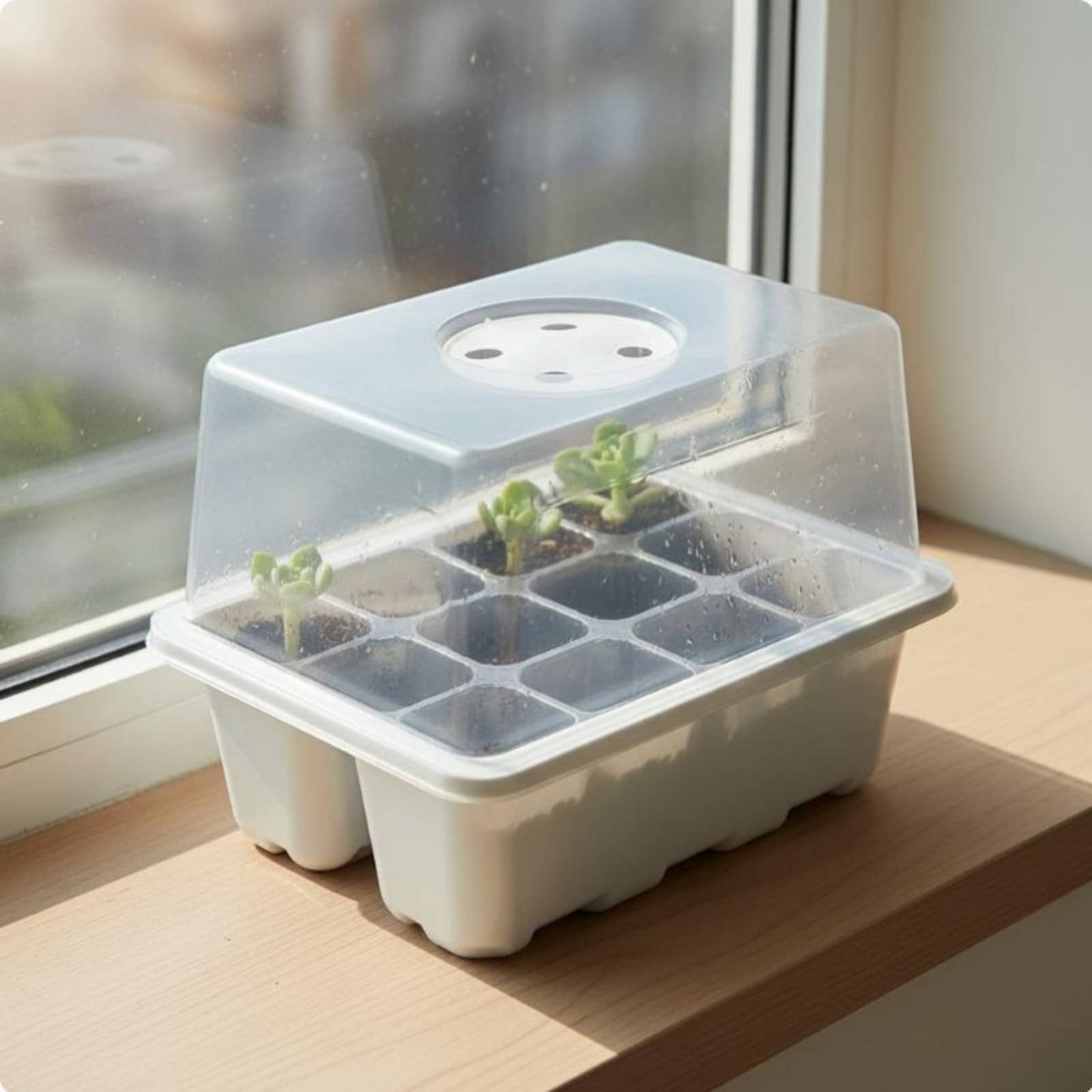 12 Compartment Seed Starting T - Propagation Tray Dome 评论和价格