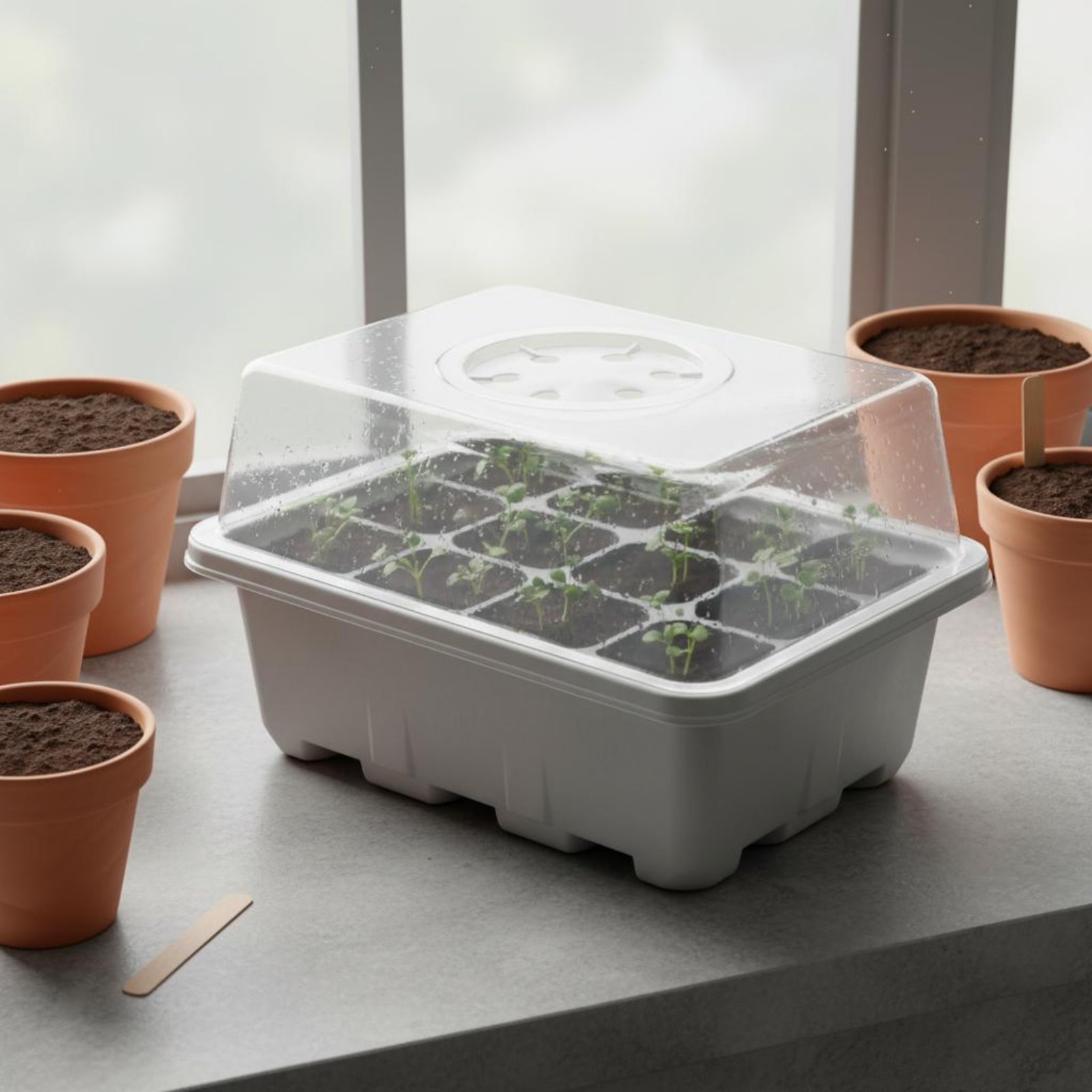 12 Compartment Seed Starting T - Propagation Tray Dome 评论和价格