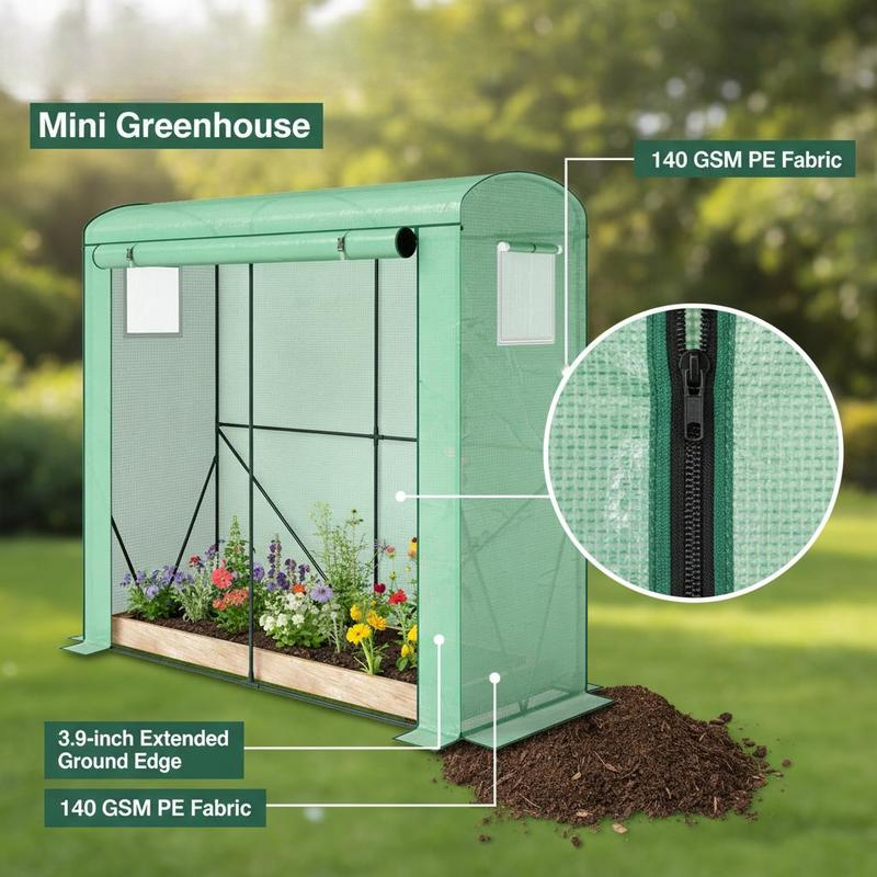 Mini Greenhouse with Roll-up D - Greenhouse Mini Indoor 评论和价格