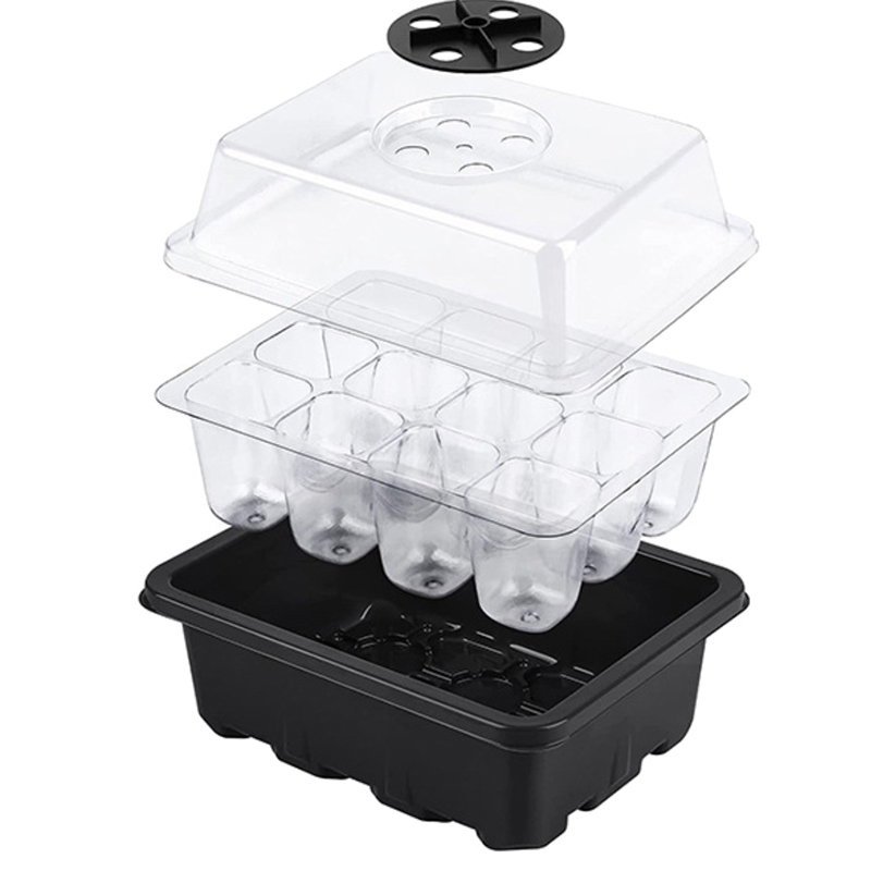 6/12 Holes Seed Starter Tray W - Propagation Tray Dome 评论和价格