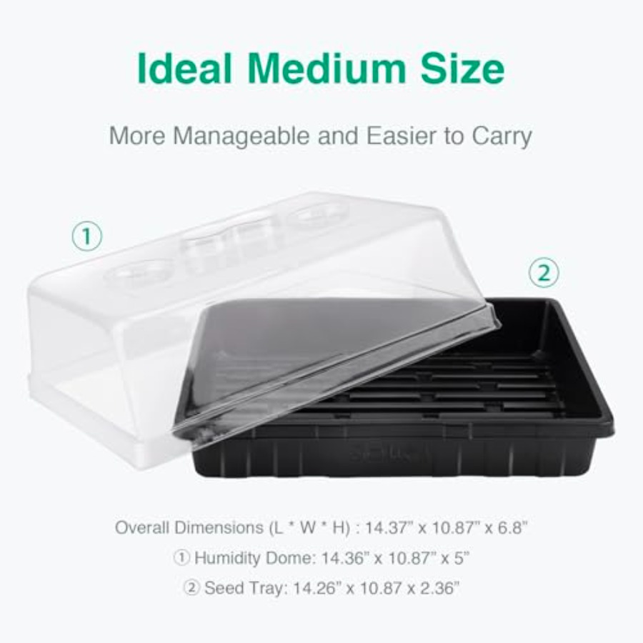 Thick Plastic] Strong Seed Sta - Propagation Tray Dome 评论和价格