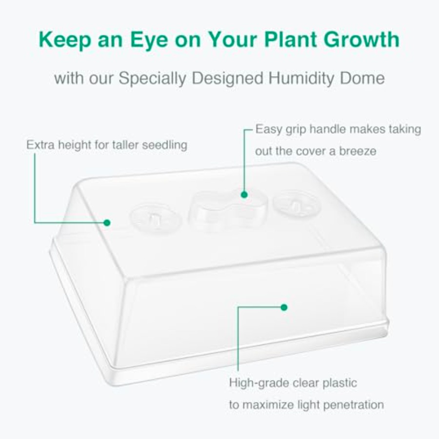 Thick Plastic] Strong Seed Sta - Propagation Tray Dome 评论和价格