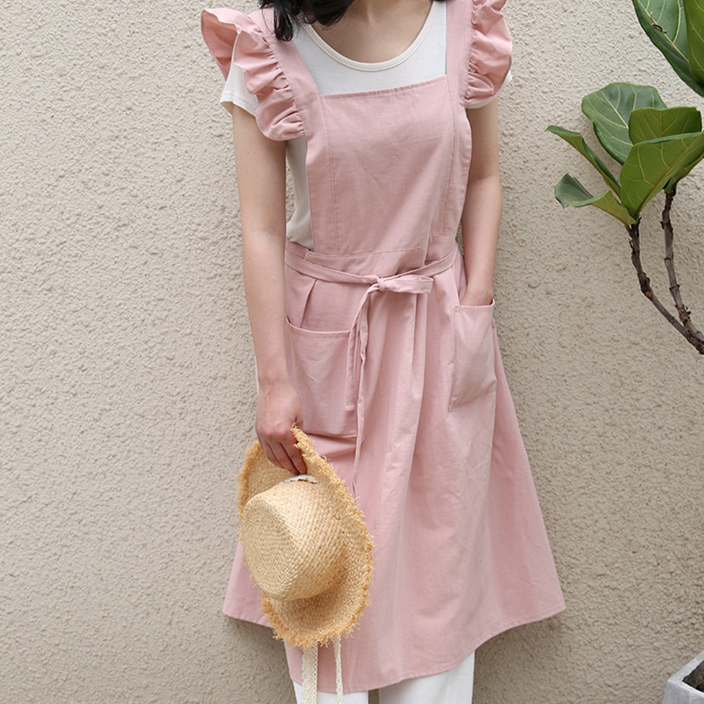 Washed Cotton Linen Retro Kitc - Gardening Tools For Women 评论和价格