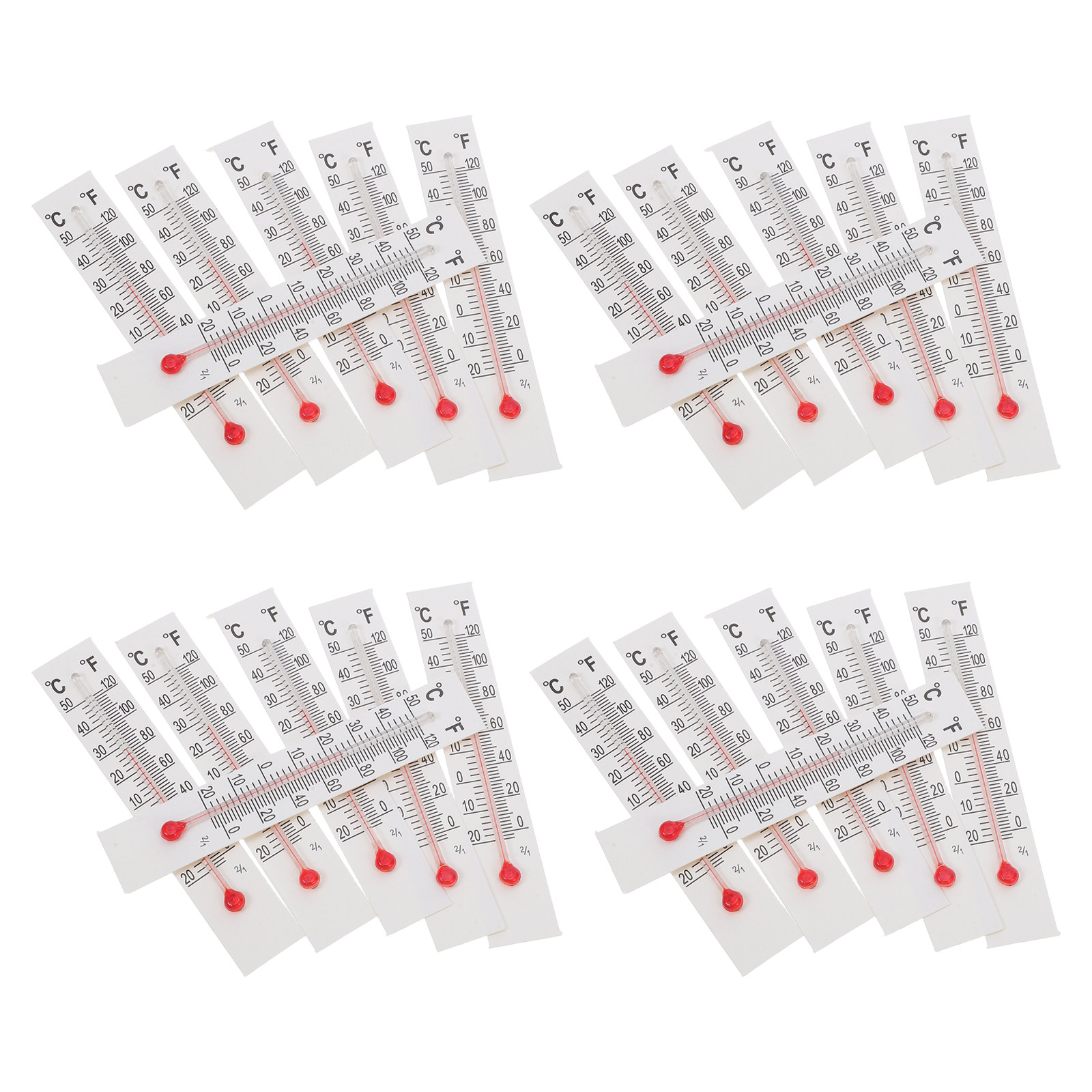 30Pcs Small Glass Thermometer  - Greenhouse Mini Indoor 评论和价格