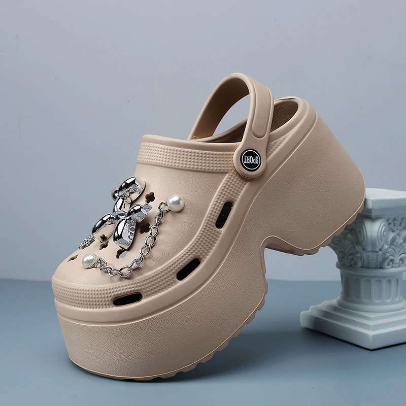 New Women's Silver Platform Cl - Gardening Tools For Women 评论和价格