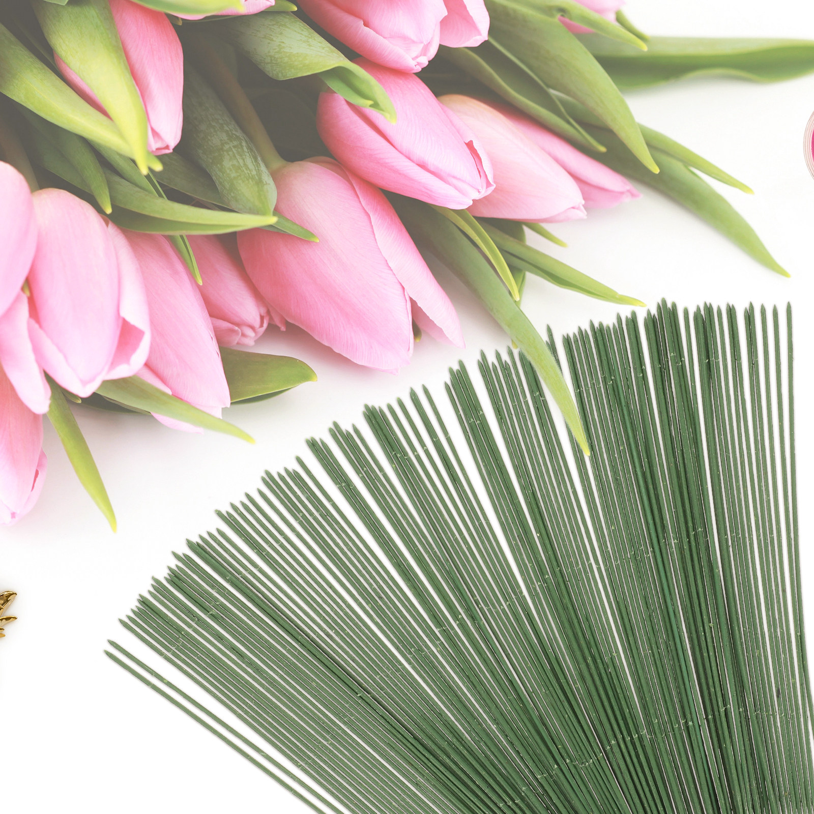 100Pcs Artificial Flower Stems - Gardening Tools Diy 评论和价格