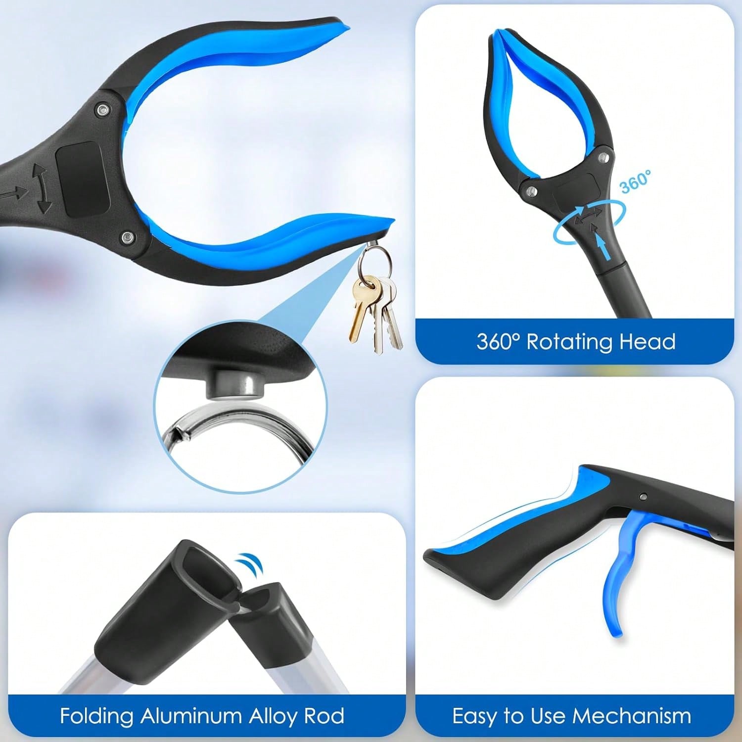 Foldable Grabber Reacher Tool  - Gardening Tools For Seniors 评论和价格