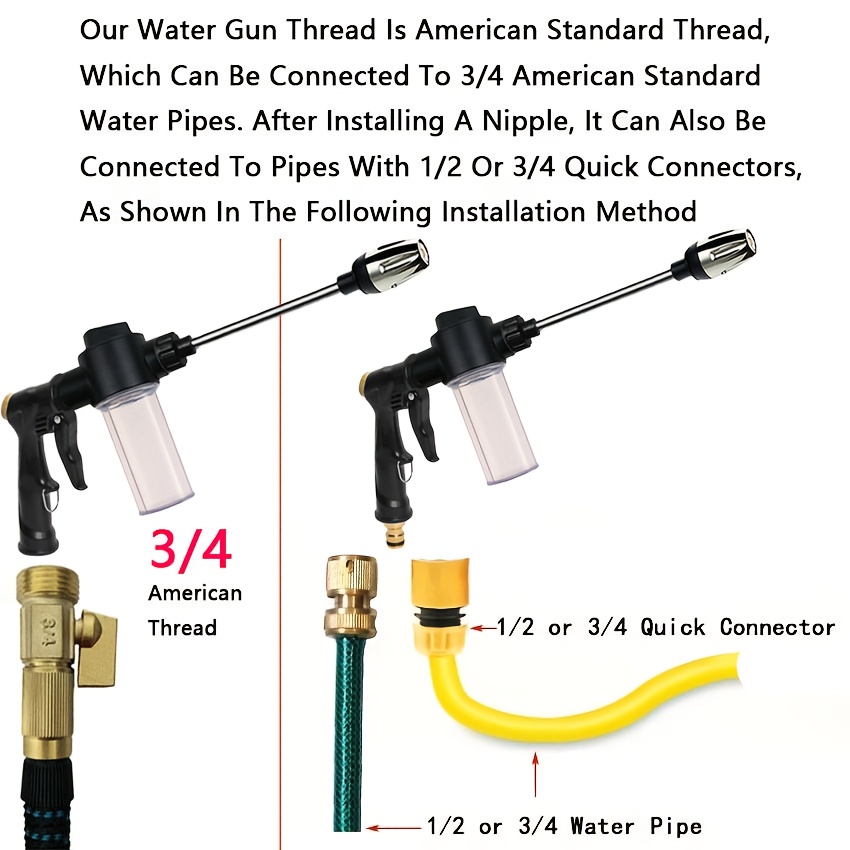 Garden Watering Gun Hose Nozzl - Gardening Tools Diy 评论和价格