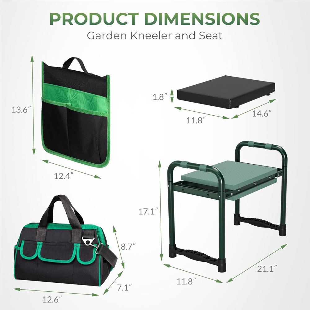 Garden Kneeler and Seat, Folda - Gardening Tools For Seniors 评论和价格