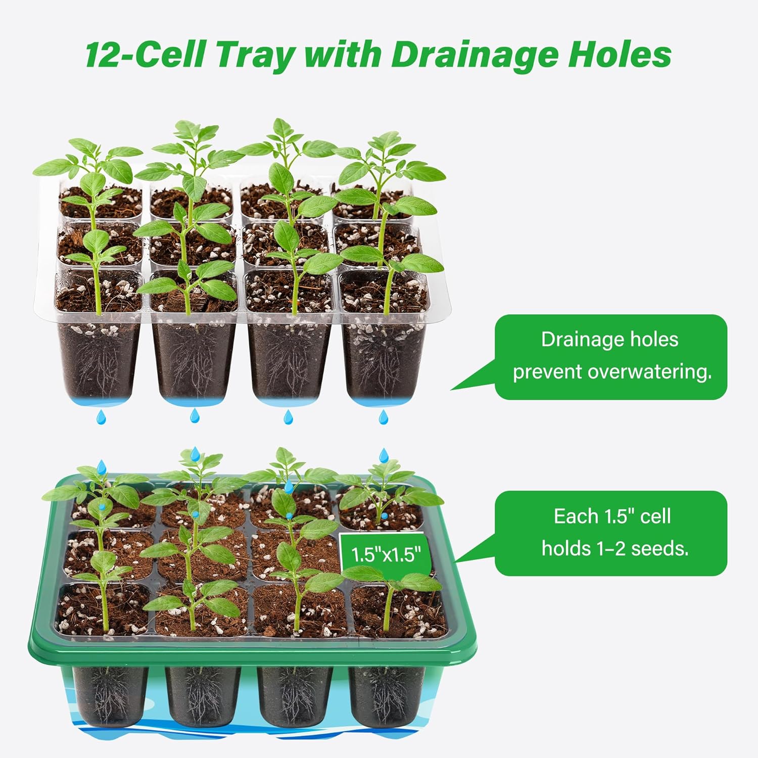Growing Starting Nursery Trays - Greenhouse Mini Indoor 评论和价格