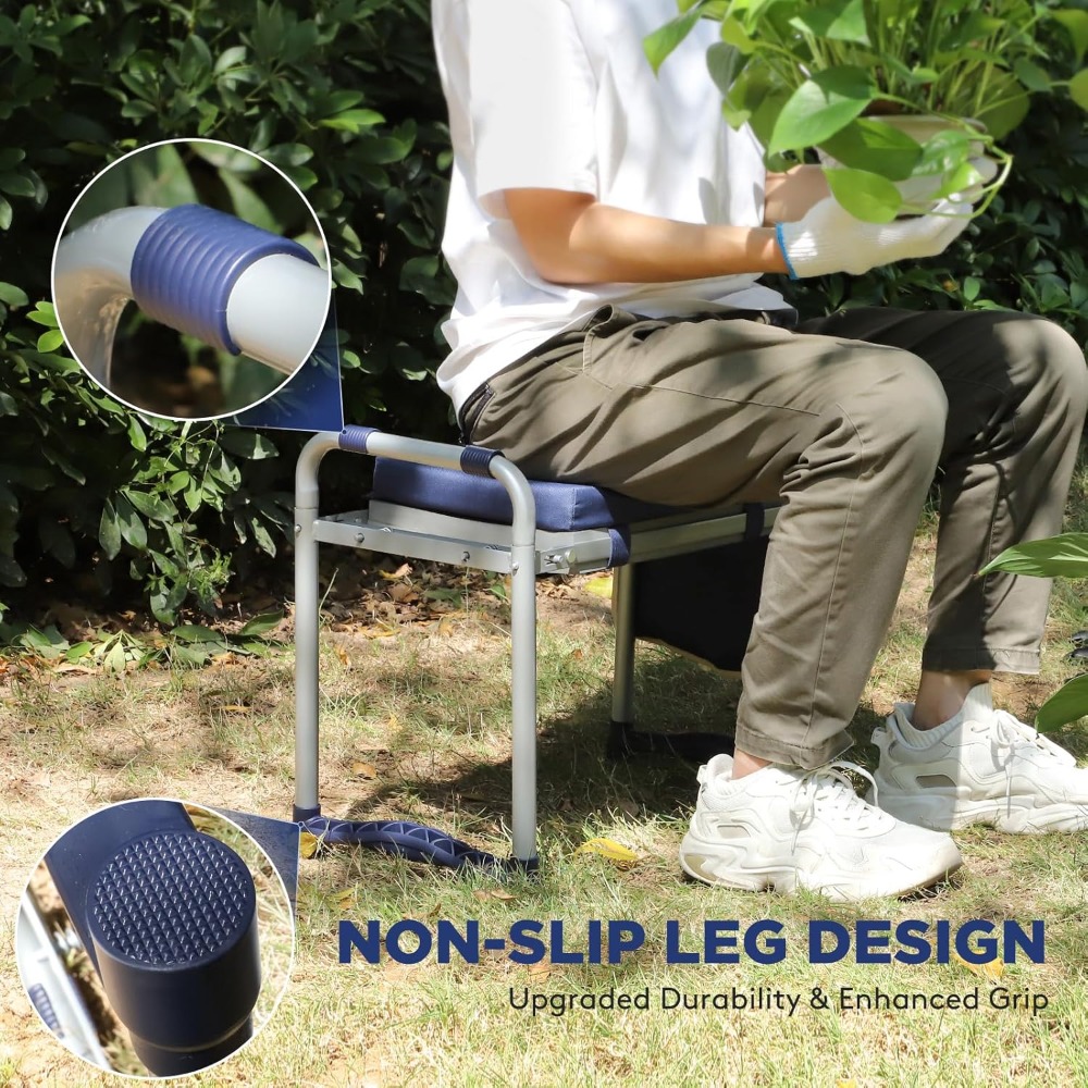 Foldable Garden Kneeler and Se - Gardening Tools For Seniors 评论和价格